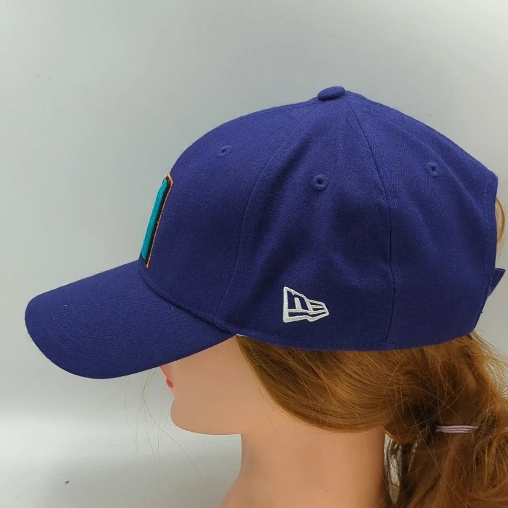 Arizona Diamondbacks New Era MLB Strapback Hat Purple Teal Copper Logo Wool Cap